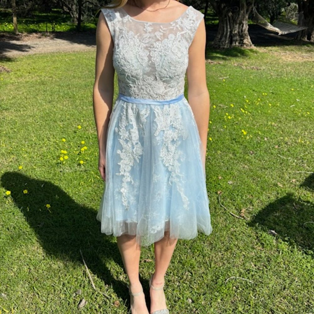 Short Blue Formal Dress